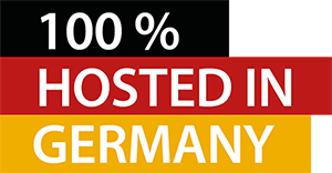 100% hosted in Germany 100% hosted in Germany